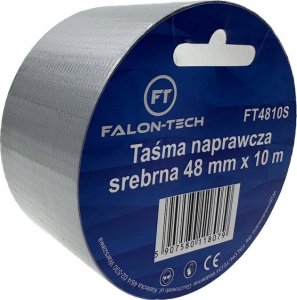 Falon-Tech TAŚMA NAPRAWCZA SREBRNA ZBROJONA 48mm x 10m BARDZO MOCNA SILVER 1