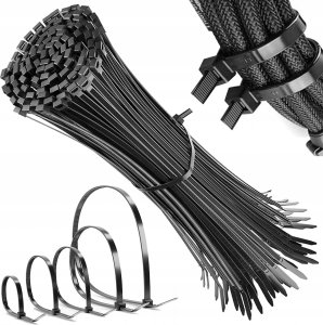 Falon-Tech OPASKI ZACISKOWE KABLOWE TRYTKI UV CZARNE 3,6X200 100 sztuk 2