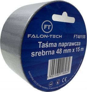 Falon-Tech TAŚMA NAPRAWCZA SREBRNA ZBROJONA 48mm x 15m BARDZO MOCNA SILVER 1