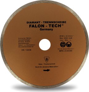 Falon-Tech TARCZA DIAMENTOWA 125/22,2 CERAMIKA GLAZURA GRES F 1