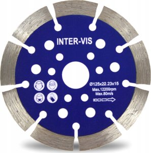 Inter-Vis TARCZA INTERVIS DIAMENTOWA 125x22,2x15 mm SEGMENT 1