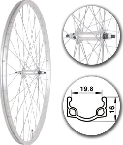 Omnigena Koło przód 27x1 1/4 piasta alu, obręcz alu płaska 1