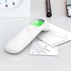 Termometr Retoo TERMOMETR Bezdotykowy LCD na podczerwień elektroniczny dokładny 3 kolory 2