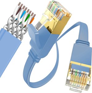 Retoo KABEL SIECIOWY LAN ETHERNET RJ45 CAT7 ZŁOTY FTP 1M 1