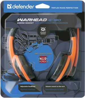 Słuchawki Defender Warhead G-120 Pomarańczowe (64099) 7
