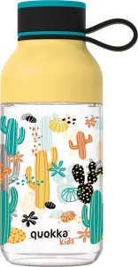 Quokka Quokka Ice Kids with strap - Butelka na wodę z tritanu 430 ml z paskiem (Cactus) 1