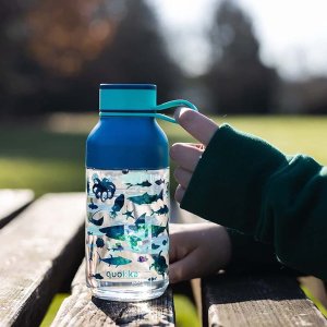 Quokka Quokka Ice Kids with strap - Butelka na wodę z tritanu 430 ml z paskiem (Sea Animals) 2