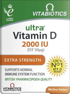 Alkotest VITABIOTICS_Ultra Vitamin D 2000IU suplement diety 96 tabletek 1