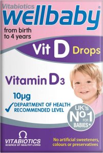 Alkotest VITABIOTICS_Wellbaby Vit D Drops suplement diety dla dzieci 30ml 1