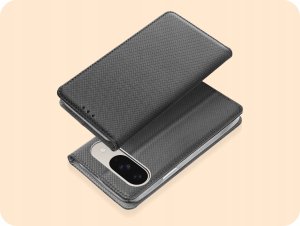 Hello Case ETUI Z KLAPKĄ DO Google Pixel 9 / Pixel 9 Pro CZARNE ZAMYKANE MAGNETYCZNE 2