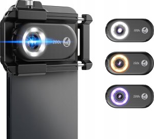 Apexel 3x Obiektyw MIKROSKOP CYFROWY 200x 150x 100x Filtr CPL do Telefonu Telefon / APL-MS3IN1 8