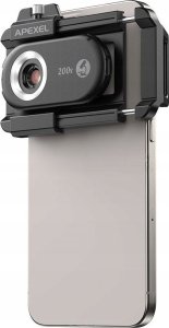 Apexel 3x Obiektyw MIKROSKOP CYFROWY 200x 150x 100x Filtr CPL do Telefonu Telefon / APL-MS3IN1 10