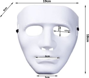 Verk Maska biała na halloween myers horror impreza Maska biała na halloween myers horror impreza 4