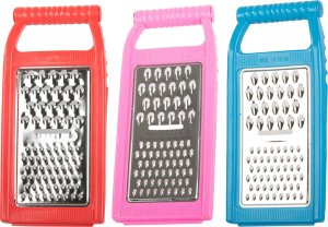 Verk Tarka do warzyw drobne oczka jarzynowa plastry płaska szatkownica 3 ostrza Tarka do warzyw drobne oczka jarzynowa plastry płaska szatkownica 3 ostrza 9