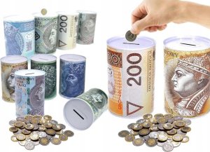 Verk Skarbonka metalowa na pieniądze puszka xl duża Skarbonka metalowa na pieniądze puszka xl duża 7