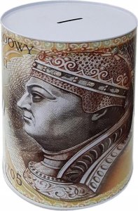Verk Skarbonka metalowa na pieniądze puszka xl duża Skarbonka metalowa na pieniądze puszka xl duża 9
