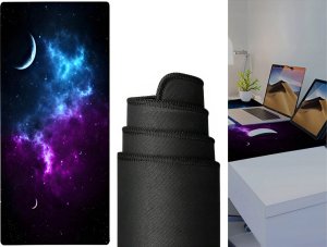 Podkładka Verk Podkładka pod mysz gamingowa na biurko xxl kosmos gwiazdy 80x30 gruba Podkładka pod mysz gamingowa na biurko xxl kosmos gwiazdy 80x30 gruba 5