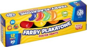 Astra Farby plakatowe 12 kolorów 20ml 2