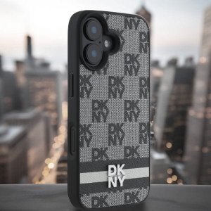 DKNY DKNY DKHCP16SPCPTSSK iPhone 16 6.1" 6.1" czarny/black hardcase Checkered Pattern & Printed Stripes 11