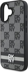 DKNY DKNY DKHCP16SPCPTSSK iPhone 16 6.1" 6.1" czarny/black hardcase Checkered Pattern & Printed Stripes 6