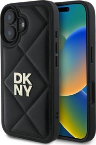 DKNY DKNY DKHCP16SPQDSLK iPhone 16 6.1" czarny/black Quilted Stack Logo 1