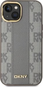 DKNY DKNY DKHMP15SPCPVSLE iPhone 15 6.1" beżowy/beige hardcase Leather Checkered Mono Pattern MagSafe 2