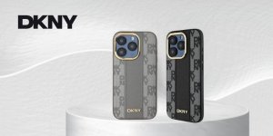 DKNY DKNY DKHMP14LPCPVSLE iPhone 14 Pro 6.1" beżowy/beige hardcase Leather Checkered Mono Pattern MagSafe 1