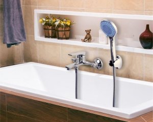 Bateria prysznicowa YokaHome Bateria wannowa ścienna prysznicowa natryskowa chrom - Yoka 2