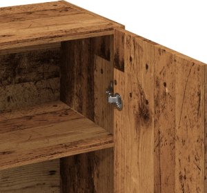 vidaXL vidaXL Szafka, stare drewno, 70x34x90 cm, materiał drewnopochodny 9