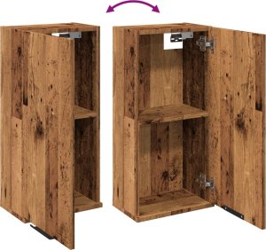 vidaXL vidaXL Wisząca szafka łazienkowa, dąb artisan, 32x20x67 cm 7