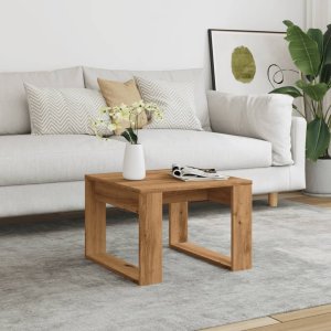vidaXL Stolik boczny, dąb artisan, 50x50x35 cm 3
