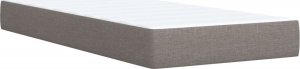 vidaXL vidaXL Łóżko kontynentalne z materacem, taupe, tkanina, 80x200 cm 10