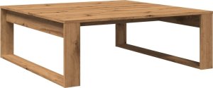 vidaXL vidaXL Stolik kawowy, dąb artisan, 100x100x35 cm 6
