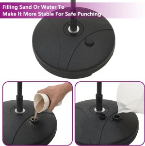 vidaXL vidaXL Gruszka bokserska z rękawicami i pompką, regulowana 81-122 cm 5