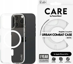 PanzerGlass CARE by PanzerGlass Flagship Case iPhone 16 Pro 6.3" biały/white MagSafe 1338 1