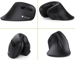 Mysz Techly Myszka bezprzewodowa 2.4GHz RF USB pionowa 3200dpi optyczna 6