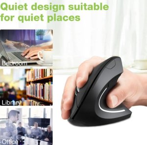 Mysz Techly Myszka bezprzewodowa 2.4GHz RF USB pionowa 1600dpi optyczna 5