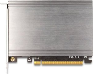 Kontroler Delock Delock PCI Express x16 Karte zu 4 x intern NVMe M.2 Key M mit Kühlkörper - Bifurcation (LxB: 145 x 111 mm) 1