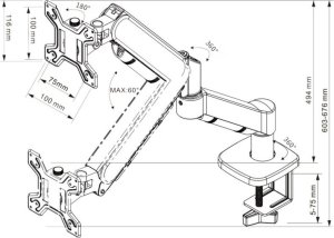 Techly Uchwyt biurkowy na monitor 13" - 32" (ICA-LCD 517) 6