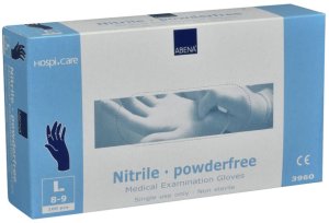 Abena Excellent engangshandske,nitril, pudderfri, str. L 3