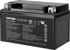 Vipow Akumulator VIPOW typu MC do motocykli 12V 7Ah 2
