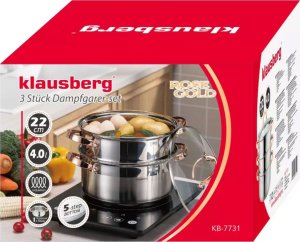 Klausberg GARNEK NA PARĘ KLAUSBERG 3 ELEM. 22cm KB-7731 ROSE GOLD 6