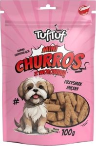 BULT TUF TUF Przysmak Dla Psa Mini Churros z Wołowiną 100g 1