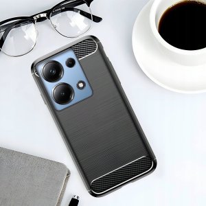 Hello Case Etui do Redmi Note 13 Pro 4G / Poco M6 Pro (Czarne, Pancerne)   SZKŁO 4