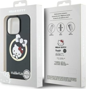 Hello Kitty HKHMP16LHFLBK iPhone 16 Pro 6.3" black/black hardcase IML Fun bow Magsafe 8