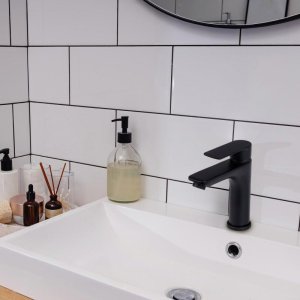 Bateria umywalkowa YokaHome Bateria umywalkowa stojaca czarna nablatowa łazienkowa - Yoka 2