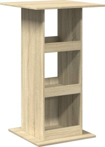 vidaXL Stolik barowy z półkami, dąb sonoma, 60x60x102 cm 2