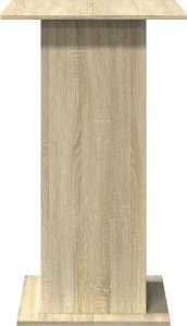 vidaXL Stolik barowy z półkami, dąb sonoma, 60x60x102 cm 5