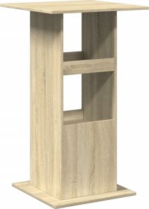 vidaXL Stolik barowy z półkami, dąb sonoma, 60x60x102 cm 6