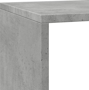 vidaXL Regał przegroda, 3 poziomy, szarość betonu, 137,5x29x103,5 cm 9